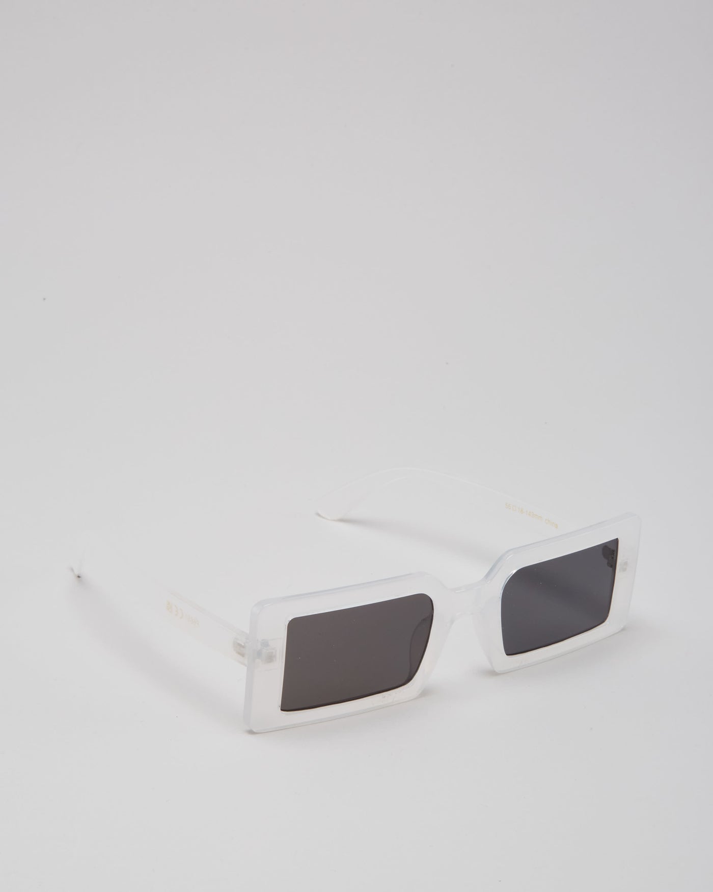 Retro Meagan White Sunglasses