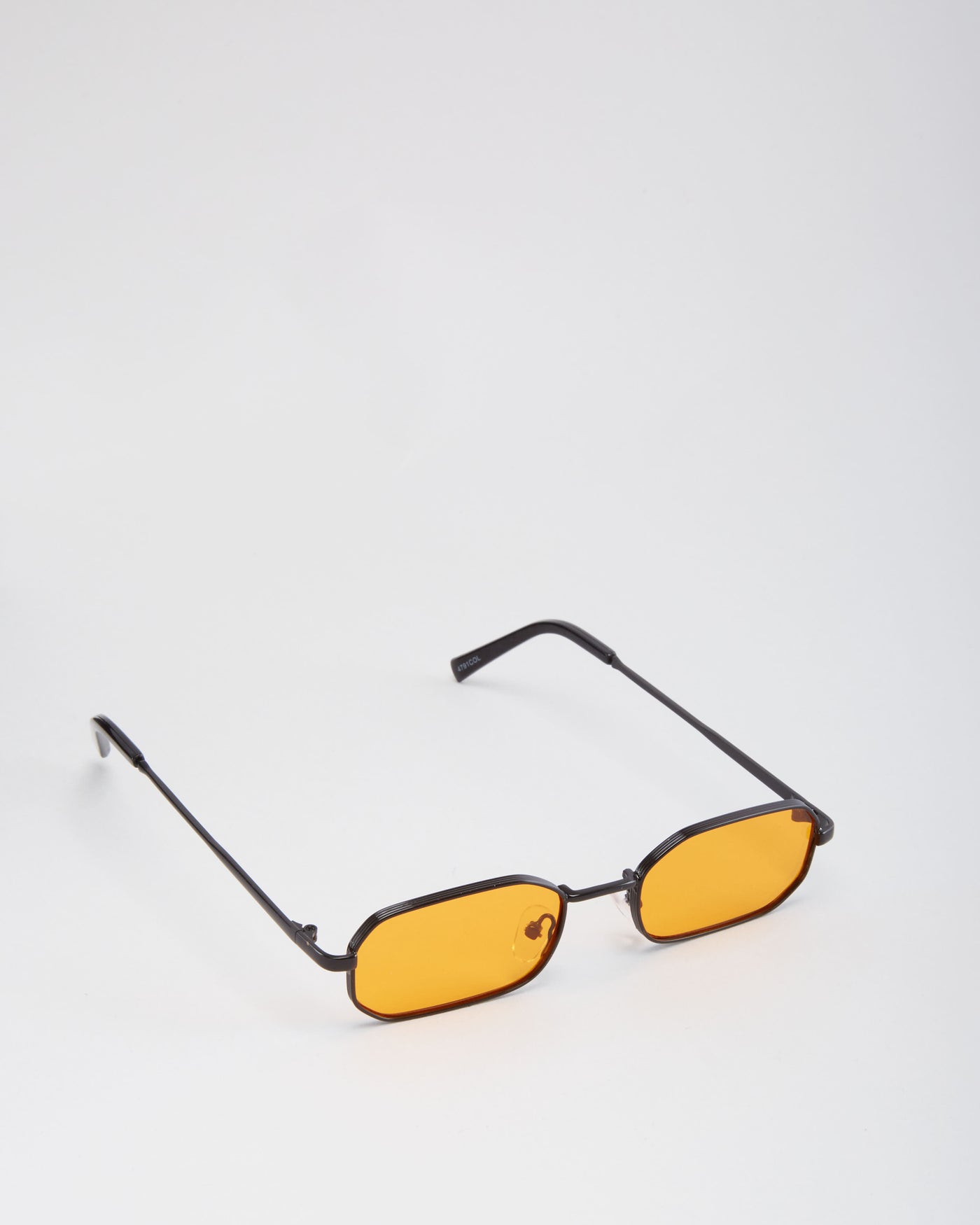 Bernie Black Orange Tint Sunglasses