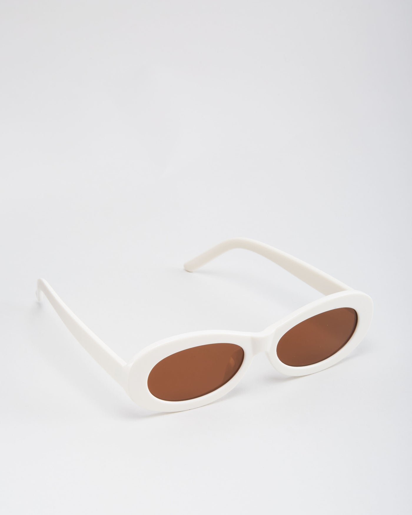 Lena White Sunglasses