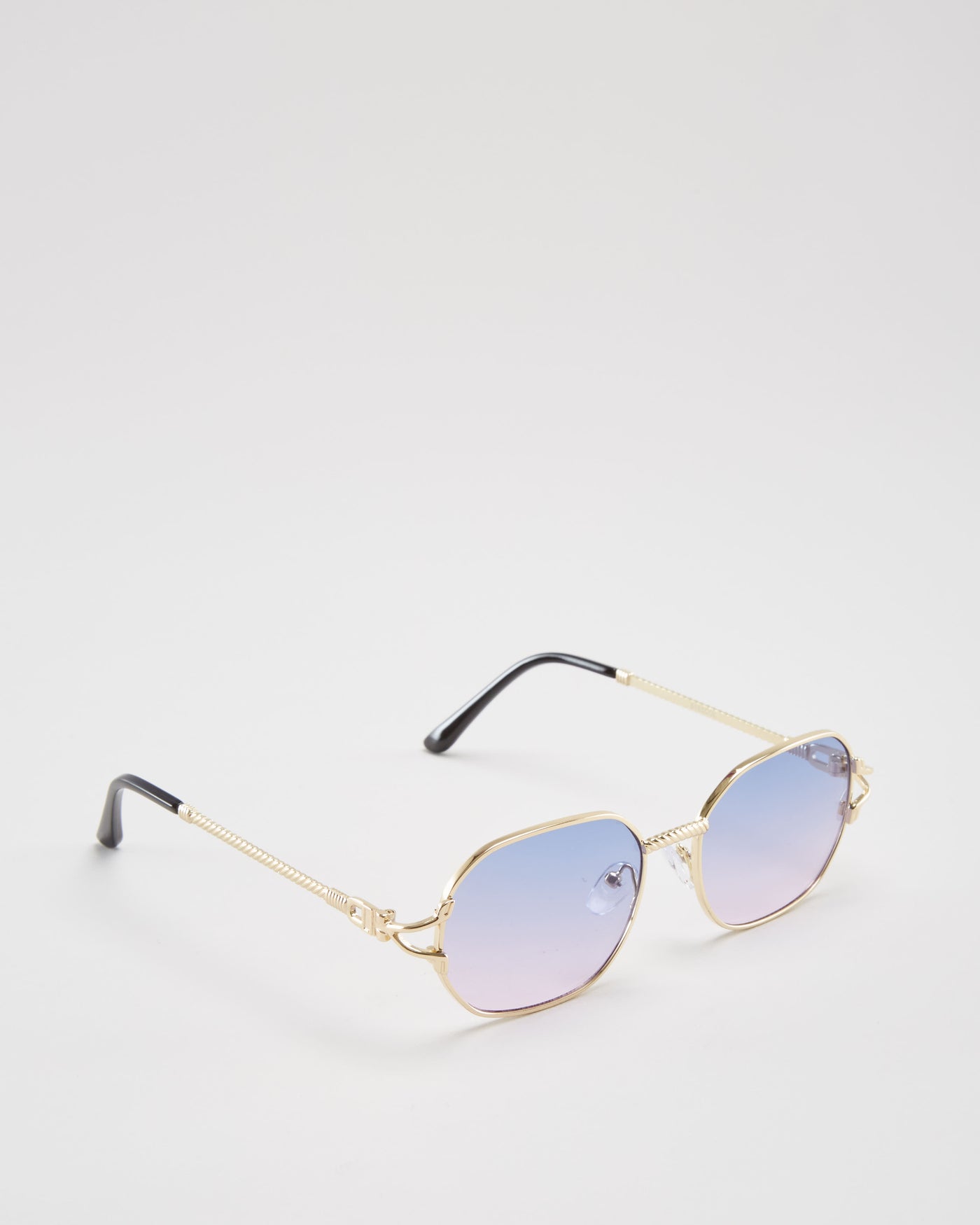 Nadine Gold / Purple Sunglasses