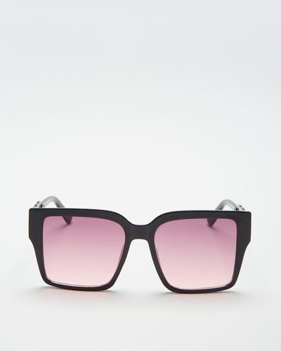Miranda Black / Pink Sunglasses