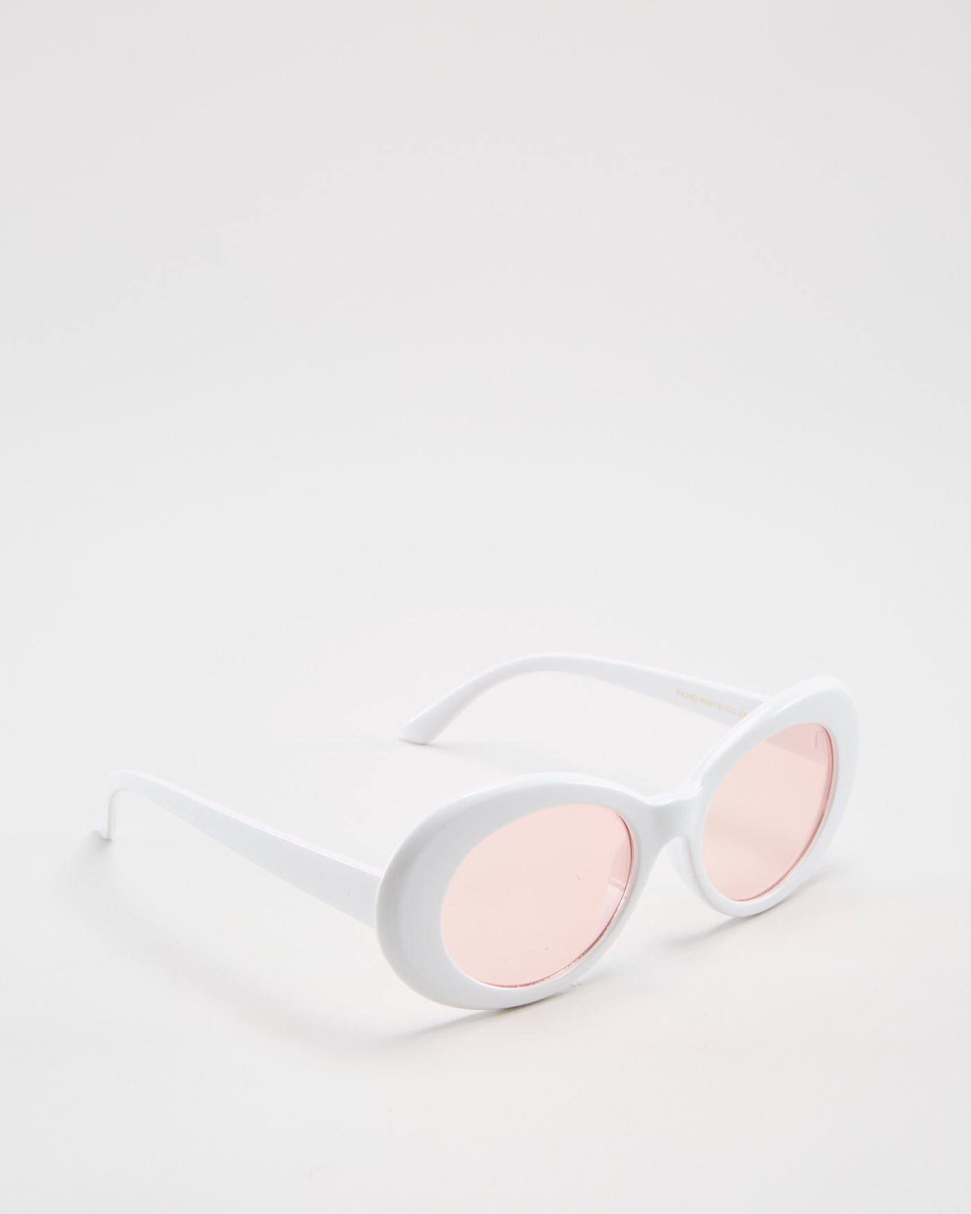 Kurt White / Pink Sunglasses