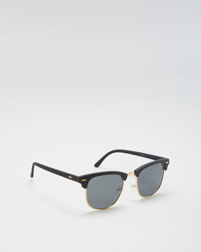 Zoe Matte Black / Black Lenses  Sunglasses