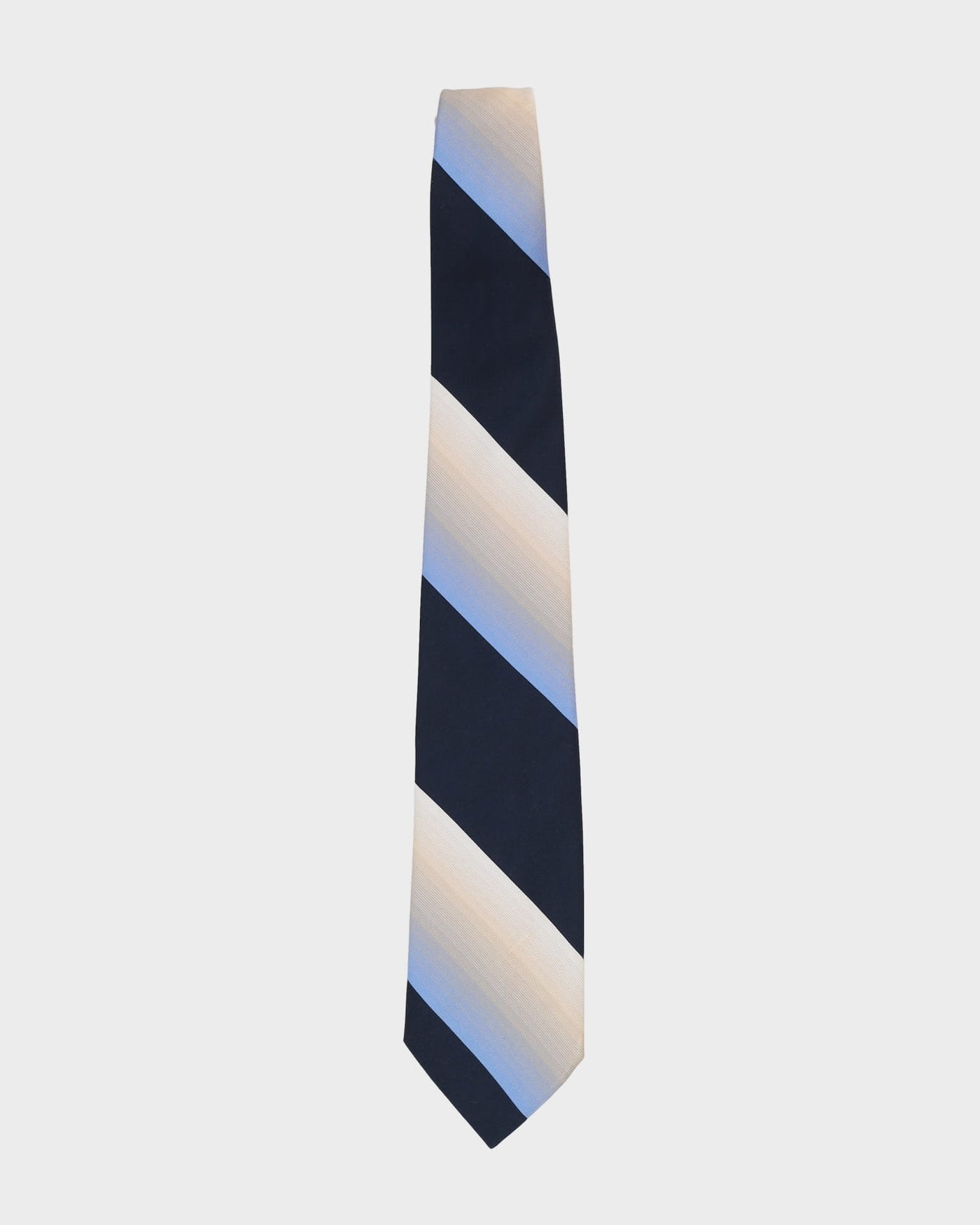 00s Christian Dior Navy / Beige / Blue Patterned Tie