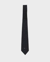 90s Christian Dior Black Patterned Tie