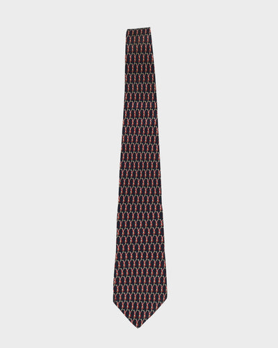 Yves Saint Laurent Navy / Red Patterned Tie