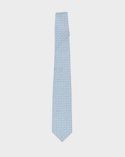 Gucci Blue Monogram Pattern Tie