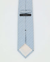 Gucci Blue Monogram Pattern Tie