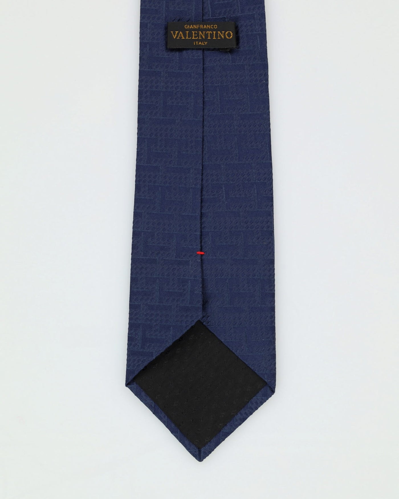 Valentino Blue Patterned Silk Tie