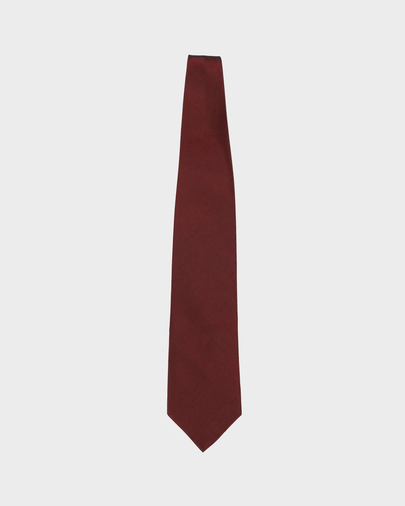 80s Giorgio Armani Burgundy Silk Tie