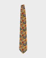 Burberry Yellow Golf Patterned Silk Tie