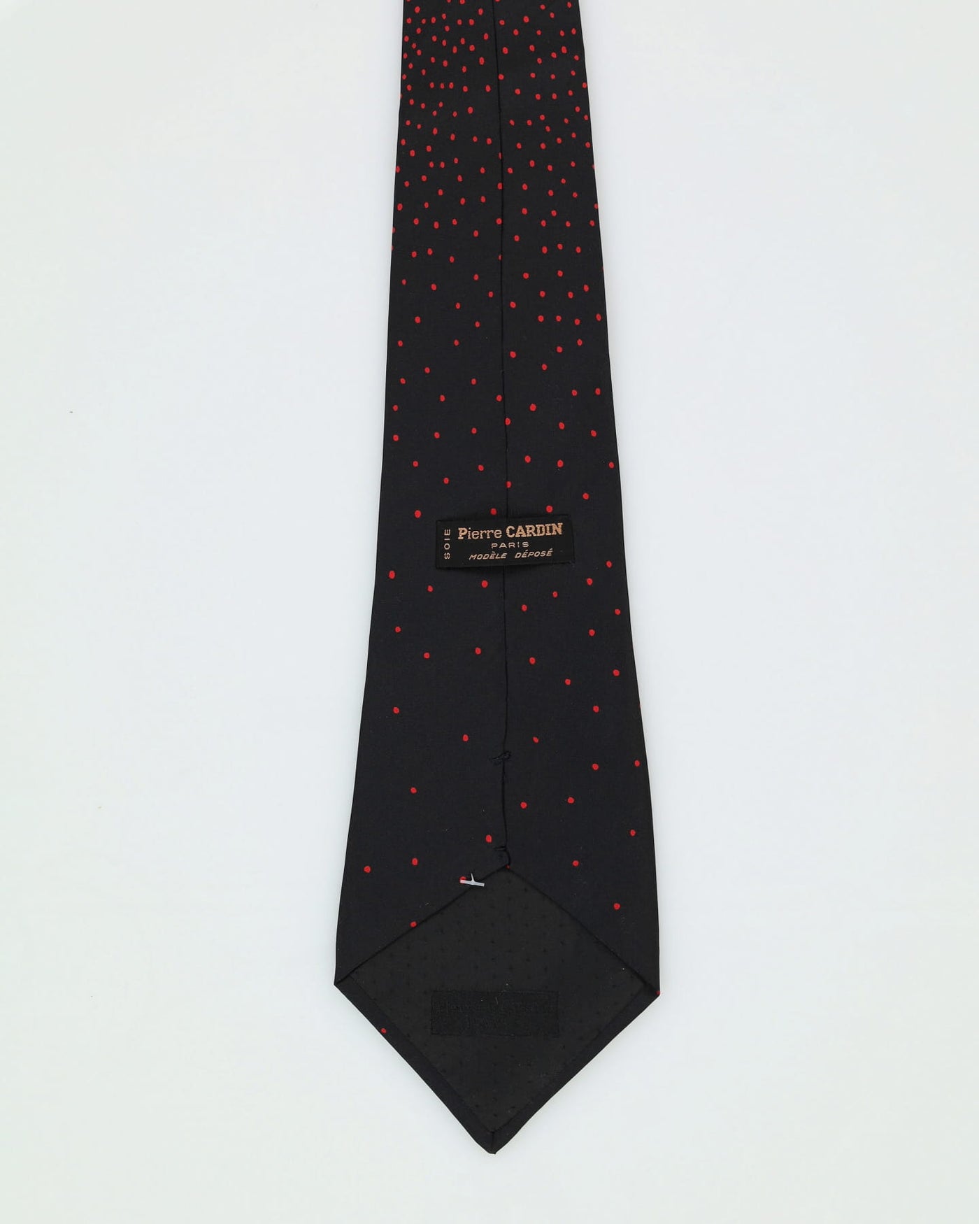 Pierre Cardin Black / Red Patterned Silk Tie
