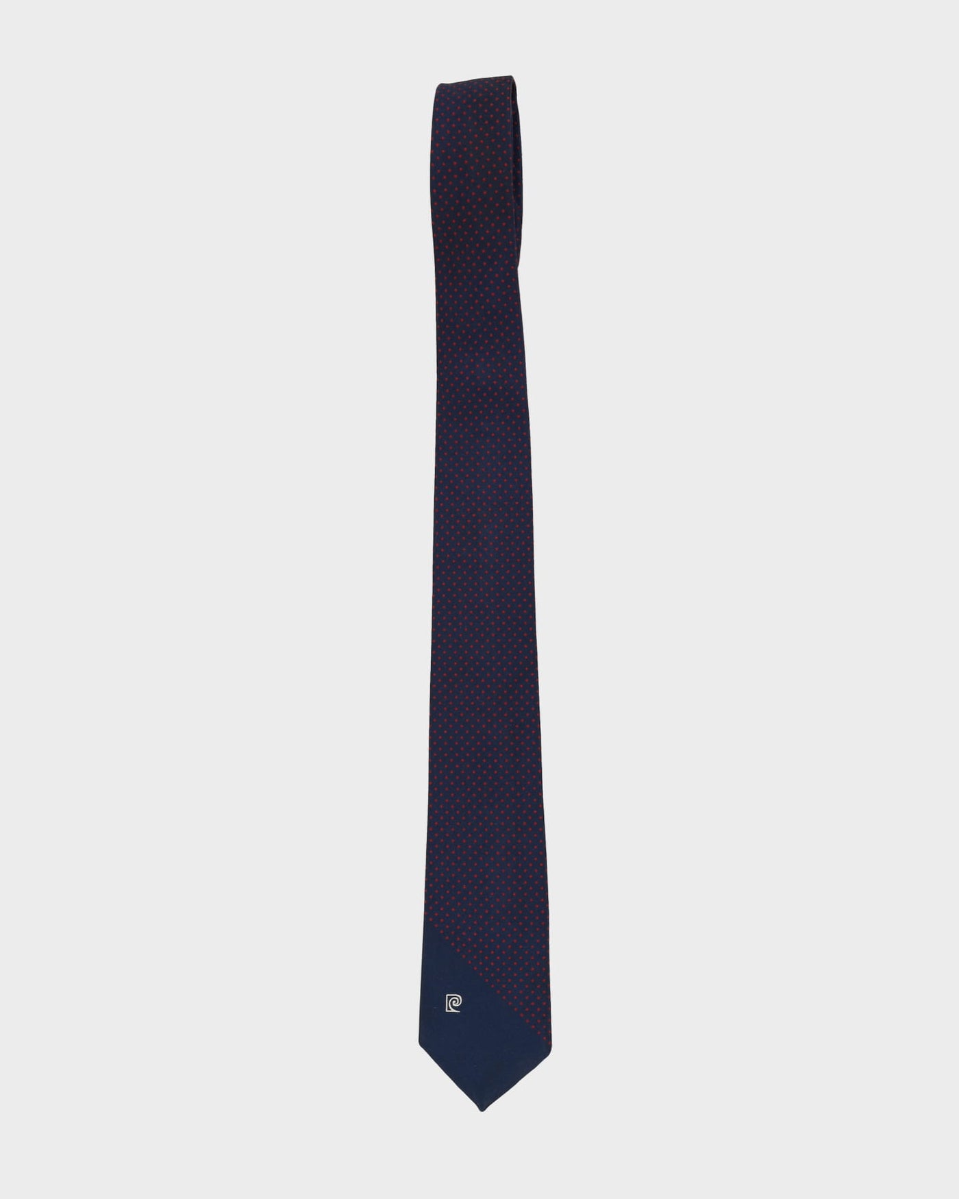 Pierre Cardin Navy / Red Patterned Silk Tie