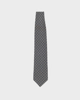 90s Aquascutum Navy Patterned Silk Tie