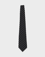 Polo by Ralph Lauren Black / White Polka Dot Patterned Tie