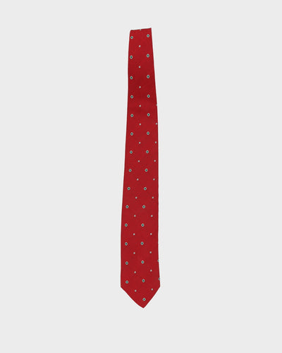 Polo by Ralph Lauren Red Patterned Tie