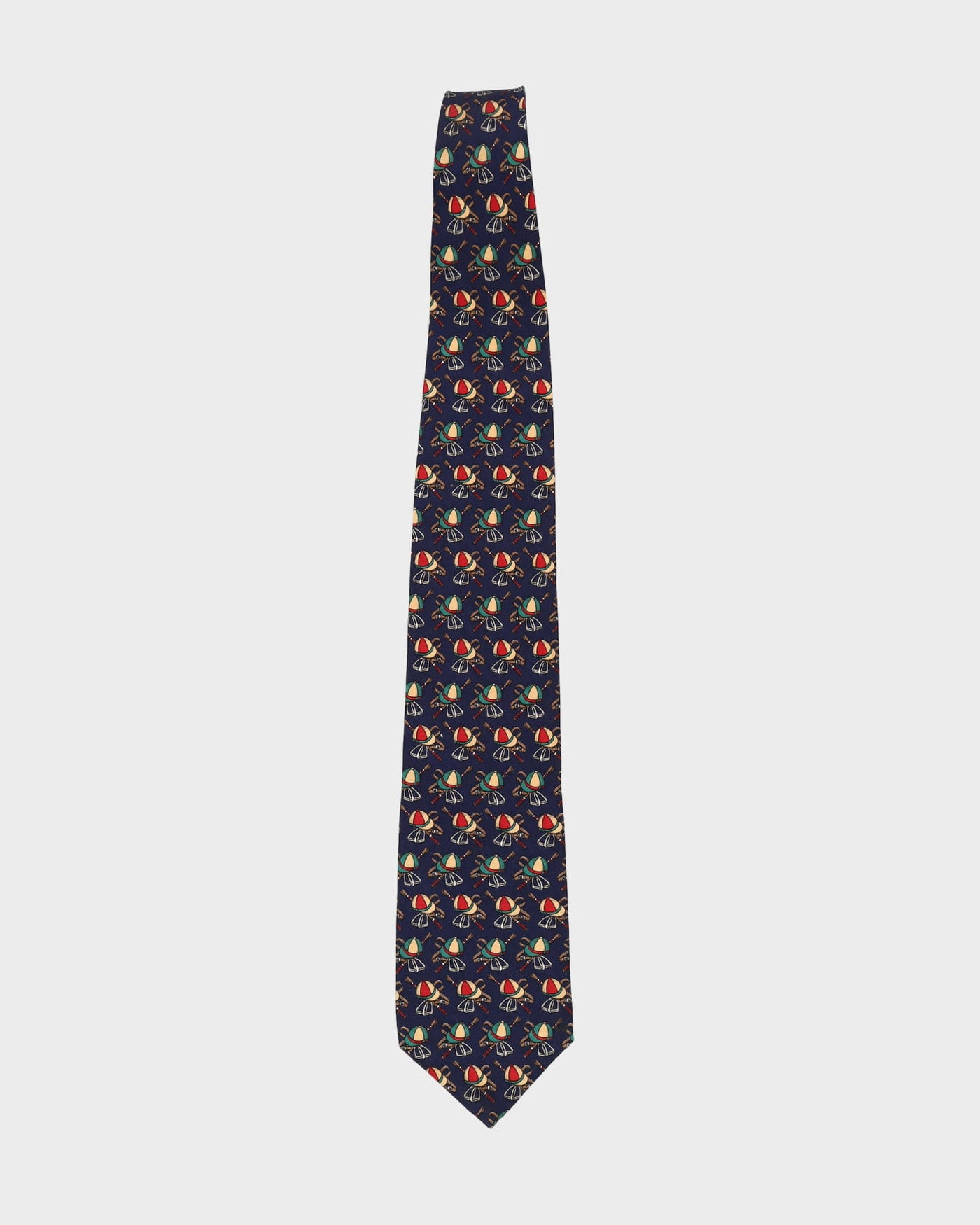 Vintage Bally Navy Patterned Tie