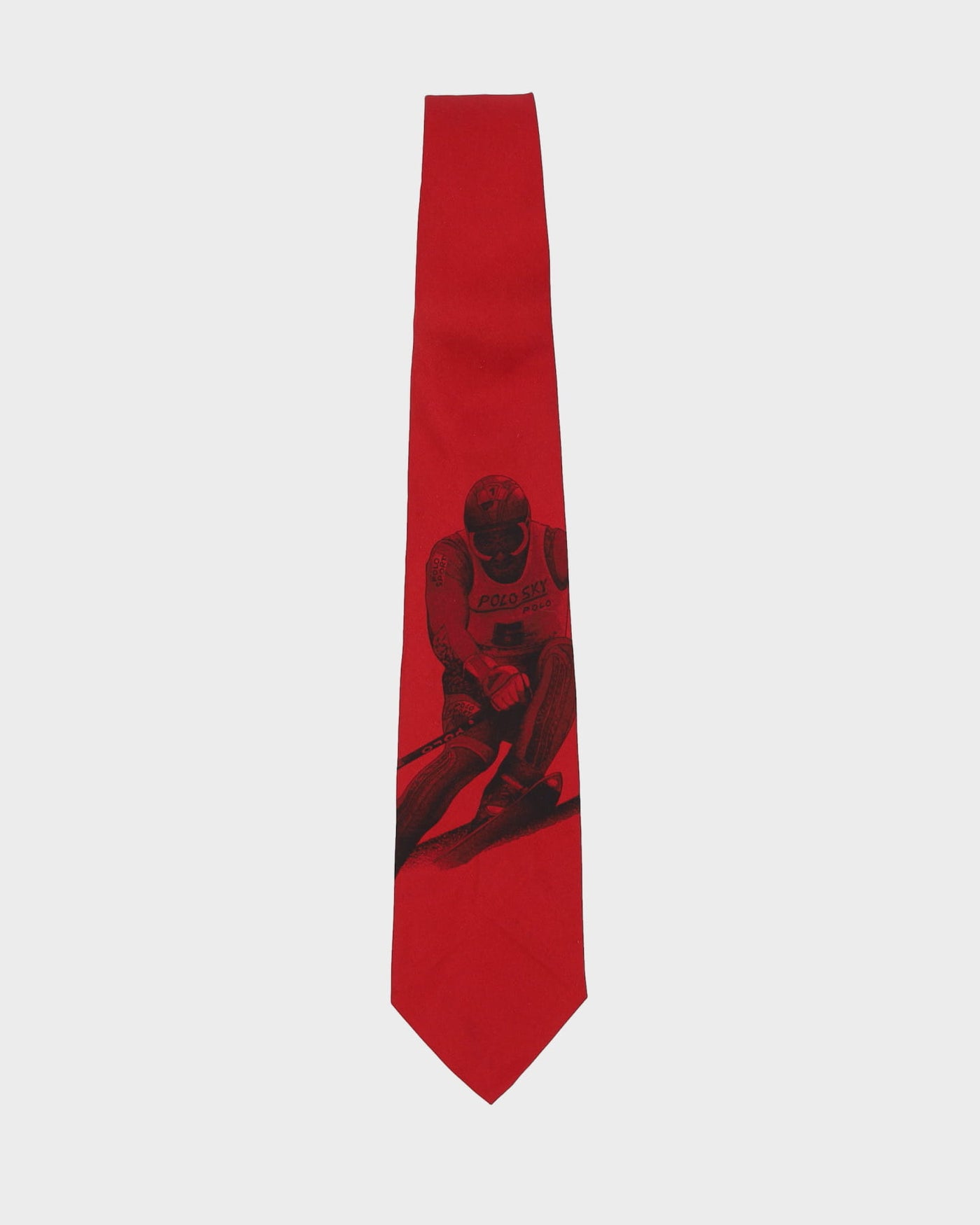 Vintage Polo Ralph Lauren Red Patterned Tie