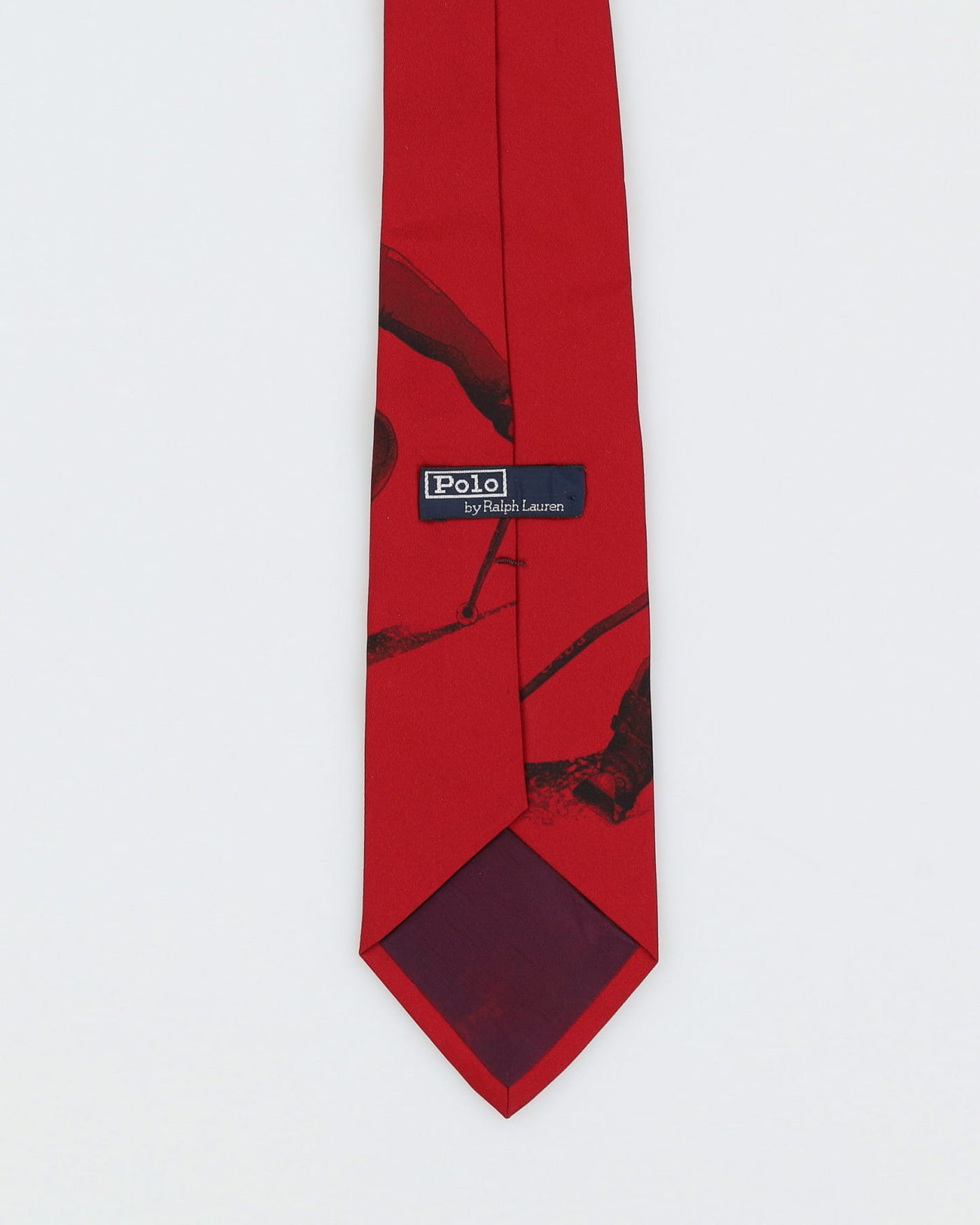 Vintage Polo Ralph Lauren Red Patterned Tie