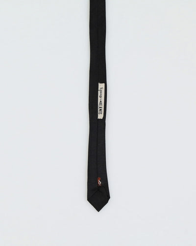Vintage 60s Slim 'n' Trim Black Patterned Tie
