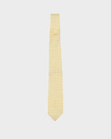 Vintage 70s Monsieur Pierre Yellow Dot Patterned Tie