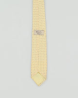 Vintage 70s Monsieur Pierre Yellow Dot Patterned Tie