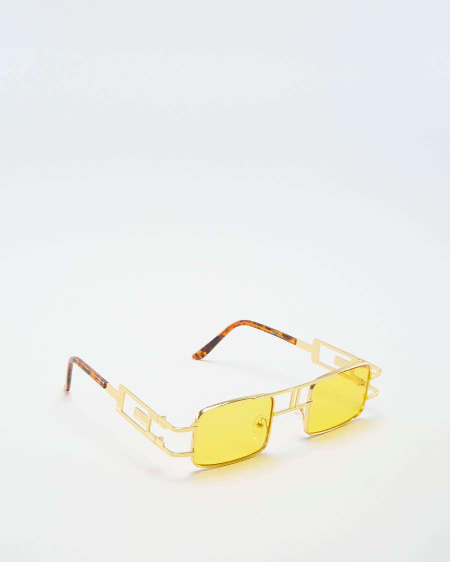 Ash Colour Yellow Sunglasses