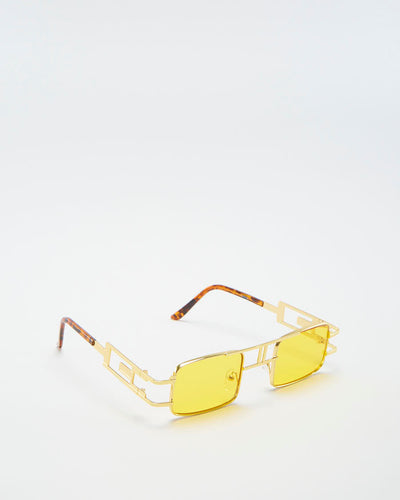 Ash Colour Yellow Sunglasses