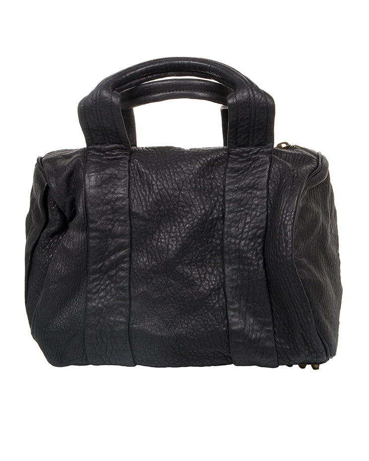 Alexander Wang Black Leather Rocco Studded Handbag