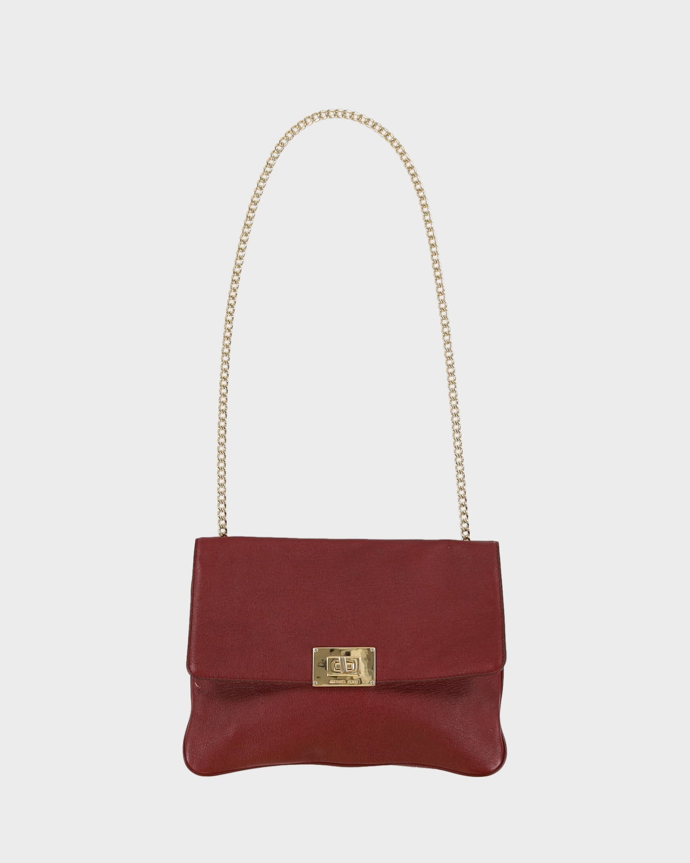 Michael Kors Burgundy Leather Shoulderbag - One Size
