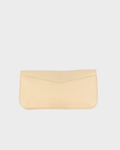 Marc Jacobs Cream Clutch Bag - One Size
