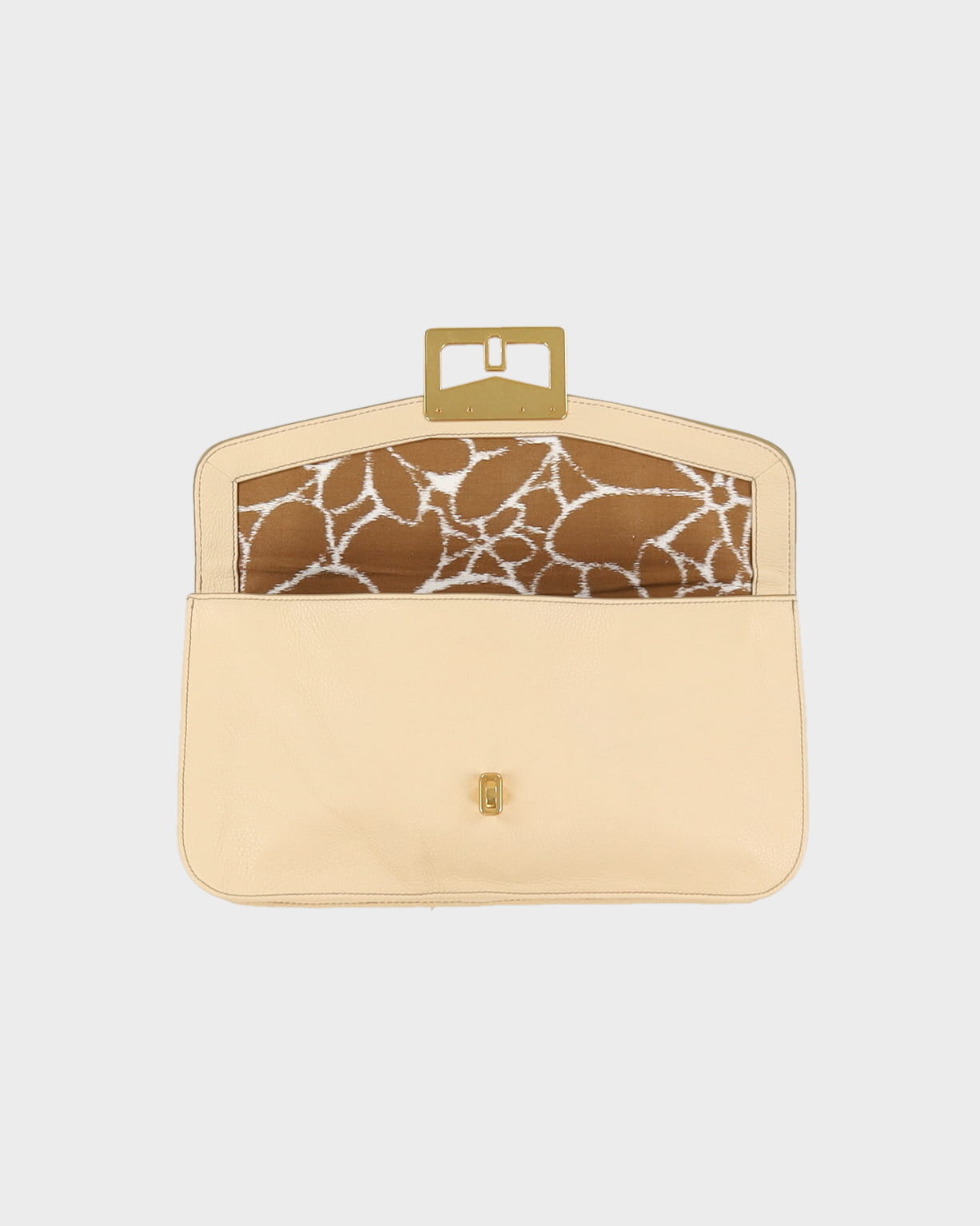 Marc Jacobs Cream Clutch Bag - One Size