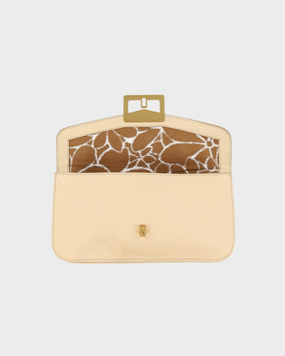 Marc Jacobs Cream Clutch Bag - One Size