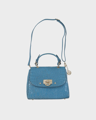 DKNY Blue Leather Handbag - One Size