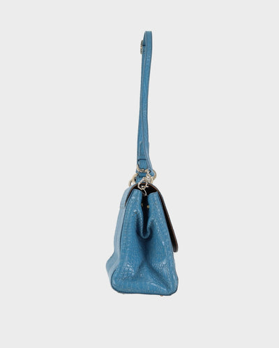 DKNY Blue Leather Handbag - One Size