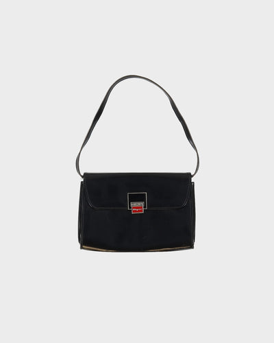 Salvatore Ferragamo Black Patent Handbag - One Size