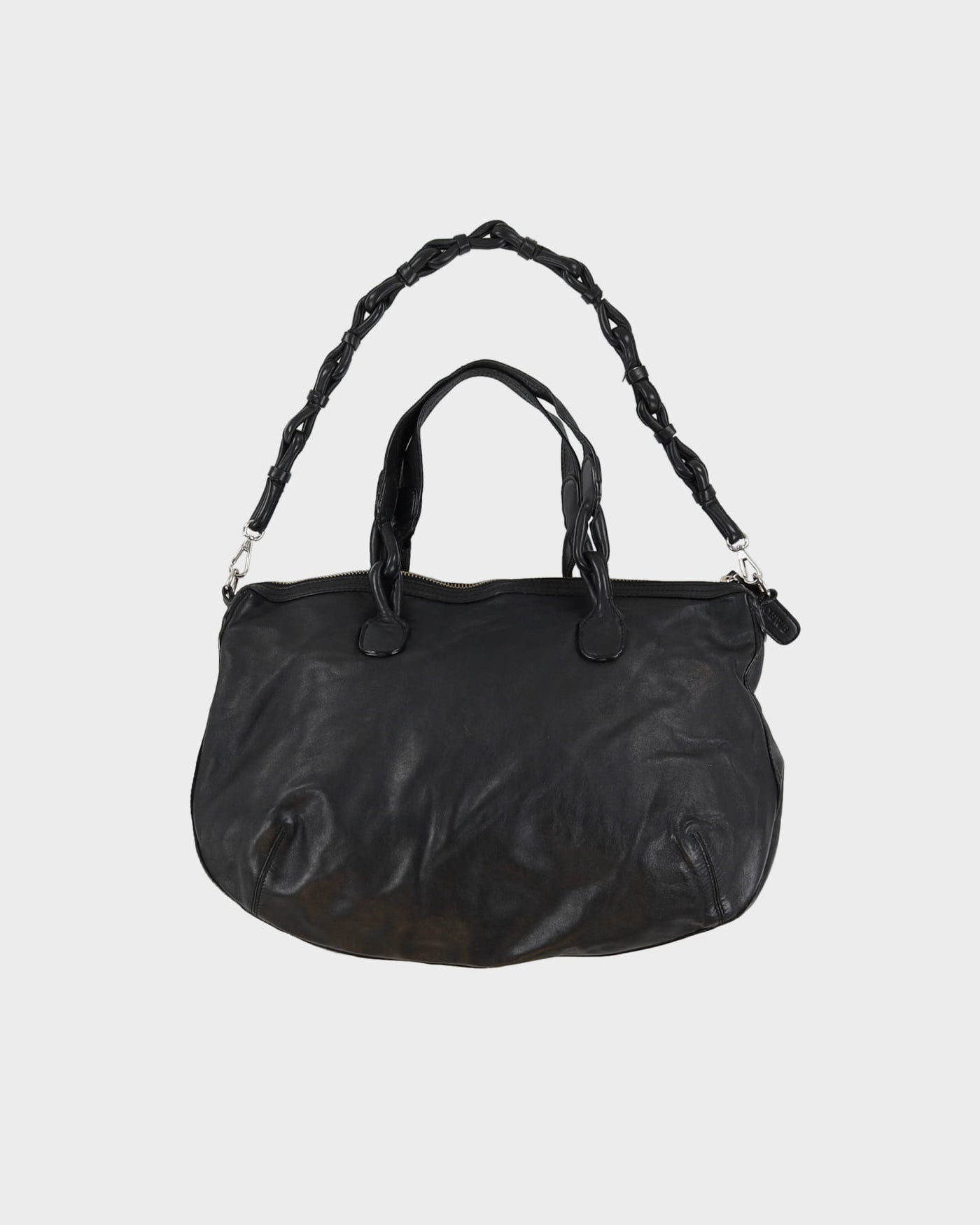 Loewe Black Leather Handbag - One Size