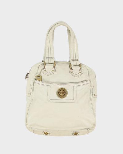 Marc By Marc Jacobs Cream Leather Handbag - One Size
