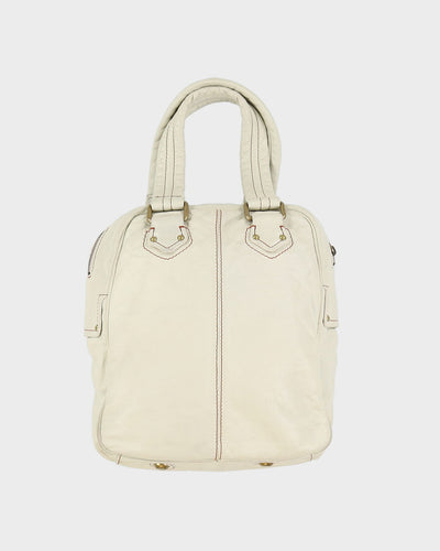 Marc By Marc Jacobs Cream Leather Handbag - One Size