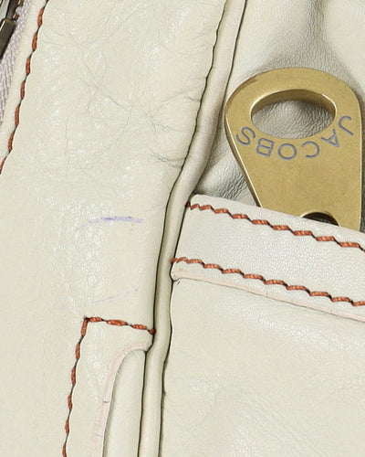 Marc By Marc Jacobs Cream Leather Handbag - One Size