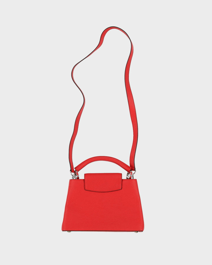 Louis Vuitton Capucines Red Leather Handbag - One Size