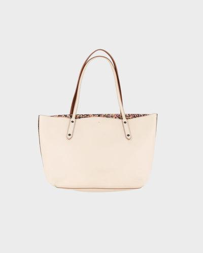 Coach Keith Haring Collaboration Limited Edition Chalk Leather Tote Handbag - One Size