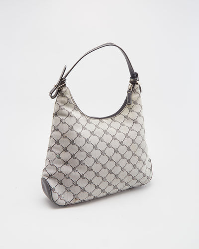 Ralph Lauren Black Logo Fabric Handbag