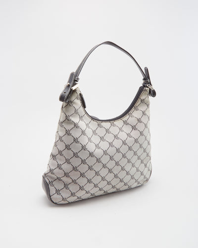 Ralph Lauren Black Logo Fabric Handbag