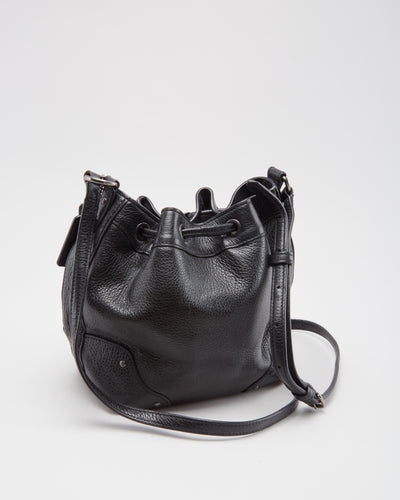Coach Black Leather Bucket Shoulder Bag