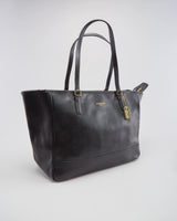 Coach Black Leather Tote Shopper Shoulder Bag