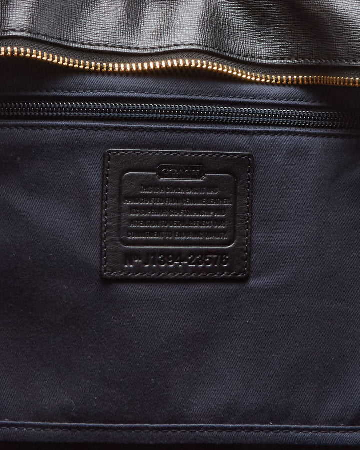 Coach Black Leather Tote Shopper Shoulder Bag