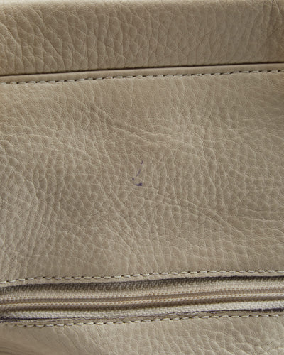 Pierre Cardin White Leather Handbag - One Size
