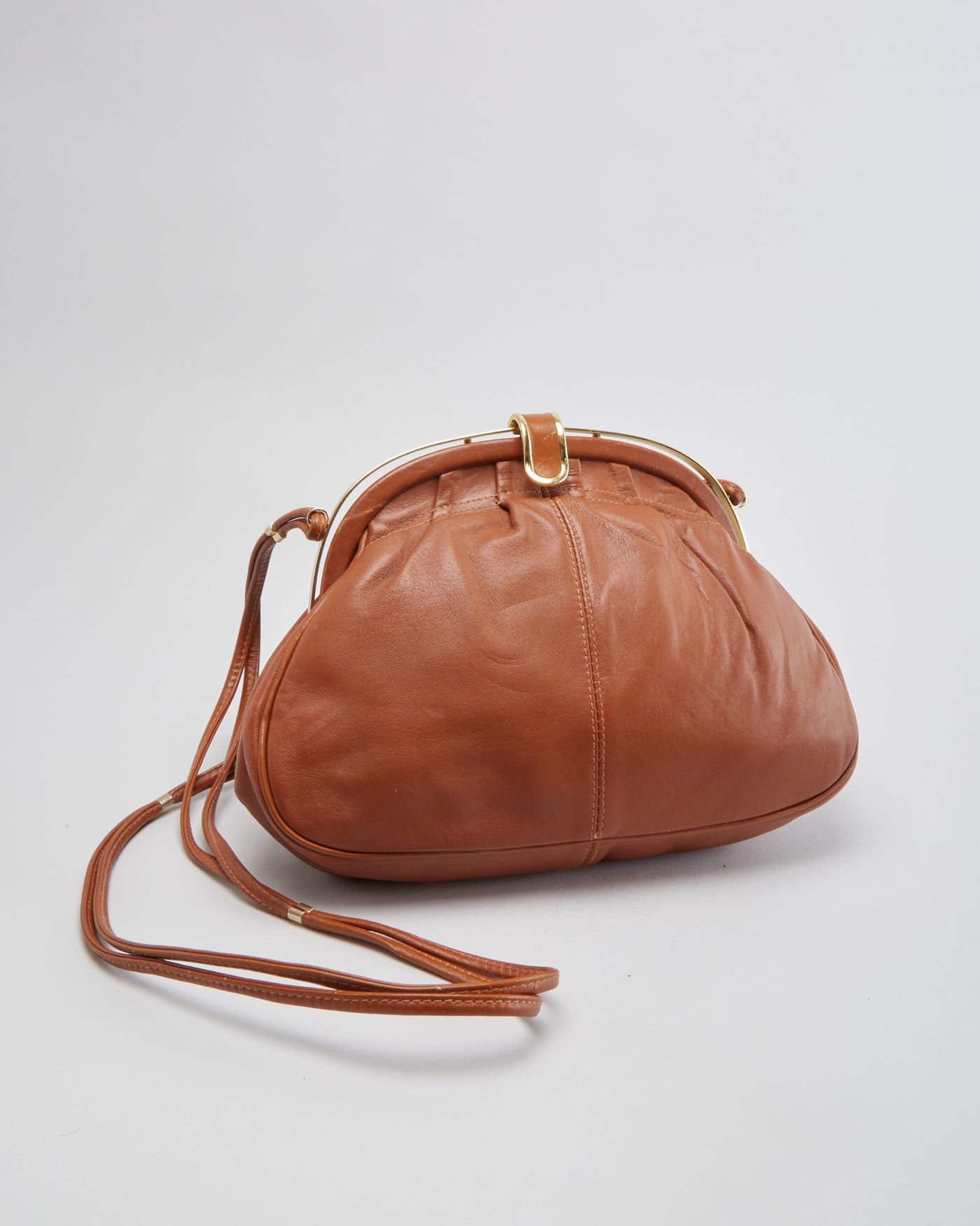 Vintage 1980s Brown Shoulder Bag - One Size