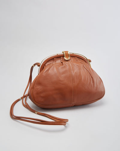 Vintage 1980s Brown Shoulder Bag - One Size